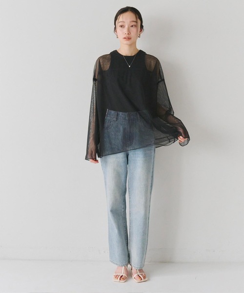 titivate(ティティベイト)の「カップ付きアメスリタンクトップ(タンクトップ・レディース・オレンジ/ホワイト系その他/ブラック/オフホワイト・M)」の10枚目の写真