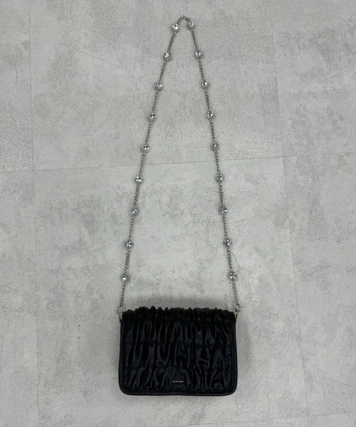 one after another NICE CLAUP（ワンアフターアナザーナイスクラップ）の「ビジューストラップ付きスマホショルダー（ショルダーバッグ・レディース・ブラック/アイボリー/サックスブルー/シルバー・FREE）」の6枚目の写真