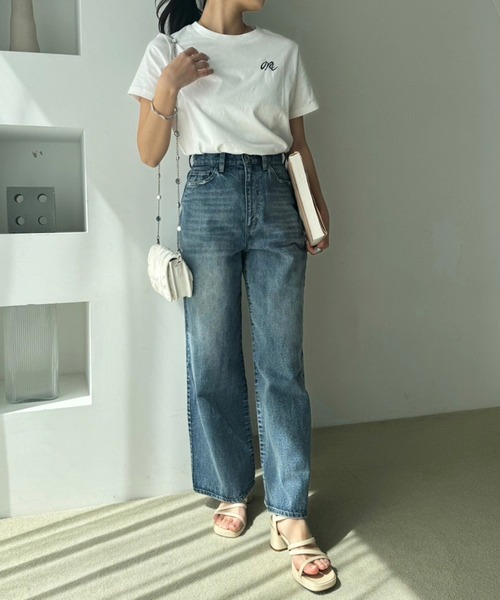 one after another NICE CLAUP（ワンアフターアナザーナイスクラップ）の「ビジューストラップ付きスマホショルダー（ショルダーバッグ・レディース・ブラック/アイボリー/サックスブルー/シルバー・FREE）」の19枚目の写真