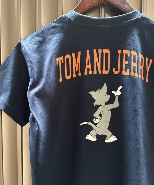 Tom＆Jerry（トムアンドジェリー）の「トムとジェリー オーバーサイズ プリントTシャツ（Tシャツ/カットソー・キッズ・グリーン/ホワイト系その他/ベージュ系その他/ベージュ系その他2/ホワイト系その他3/グレー系その他2/グレー系その他3/ベージュ/ネイビー/ブルー系その他/グレー系その他/オフホワイト/チャコールグレー/ホワイト系その他2/ベージュ系その他3/ダークグリーン・120cm/130cm/140cm/150cm/160cm/110cm）」の15枚目の写真