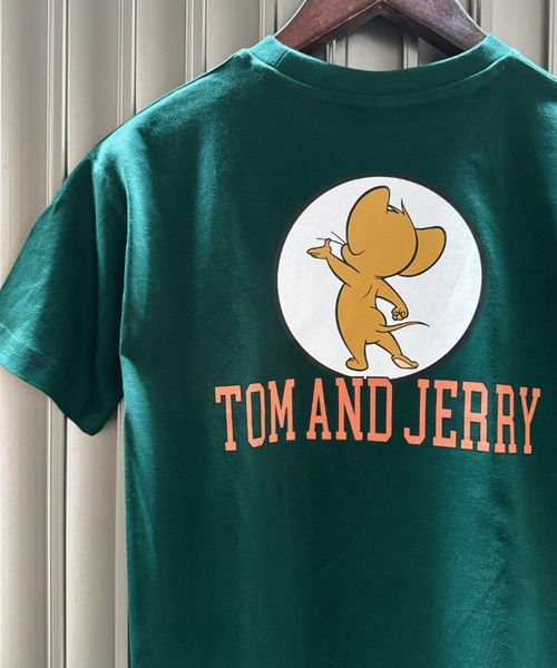 Tom＆Jerry（トムアンドジェリー）の「トムとジェリー オーバーサイズ プリントTシャツ（Tシャツ/カットソー・キッズ・グリーン/ホワイト系その他/ベージュ系その他/ベージュ系その他2/ホワイト系その他3/グレー系その他2/グレー系その他3/ベージュ/ネイビー/ブルー系その他/グレー系その他/オフホワイト/チャコールグレー/ホワイト系その他2/ベージュ系その他3/ダークグリーン・120cm/130cm/140cm/150cm/160cm/110cm）」の14枚目の写真