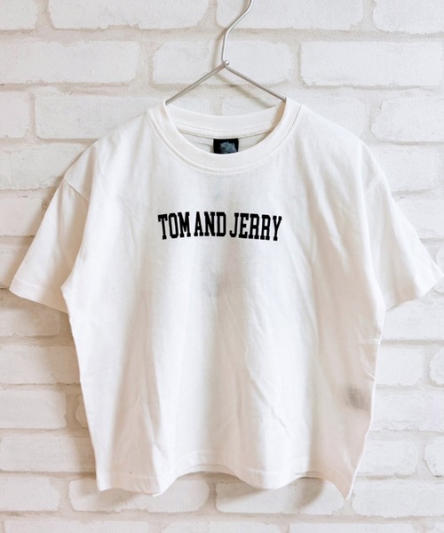 Tom＆Jerry（トムアンドジェリー）の「トムとジェリー オーバーサイズ プリントTシャツ（Tシャツ/カットソー・キッズ・グリーン/ホワイト系その他/ベージュ系その他/ベージュ系その他2/ホワイト系その他3/グレー系その他2/グレー系その他3/ベージュ/ネイビー/ブルー系その他/グレー系その他/オフホワイト/チャコールグレー/ホワイト系その他2/ベージュ系その他3/ダークグリーン・120cm/130cm/140cm/150cm/160cm/110cm）」の18枚目の写真