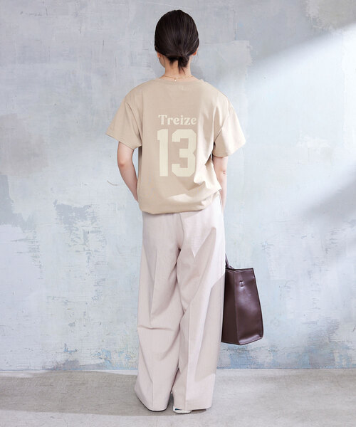 SLOBE IENA(スローブイエナ)の「Treize 13 Tシャツ(Tシャツ/カットソー・レディース・ホワイト/ベージュ/ネイビー・FREE)」の20枚目の写真