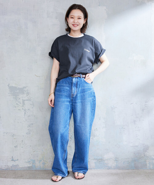 SLOBE IENA(スローブイエナ)の「Treize 13 Tシャツ(Tシャツ/カットソー・レディース・ホワイト/ベージュ/ネイビー・FREE)」の21枚目の写真