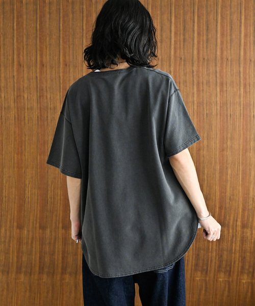 JOURNAL STANDARD（ジャーナルスタンダード）の「OE ピグメント 1Bヘンリーネック ショートスリーブ（Tシャツ/カットソー・メンズ・ブラック系その他/ホワイト/ブラウン/ライトグリーン・MEDIUM/LARGE）」の11枚目の写真