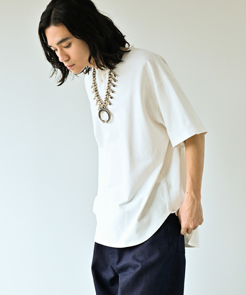 JOURNAL STANDARD（ジャーナルスタンダード）の「OE ピグメント 1Bヘンリーネック ショートスリーブ（Tシャツ/カットソー・メンズ・ブラック系その他/ホワイト/ブラウン/ライトグリーン・MEDIUM/LARGE）」の14枚目の写真