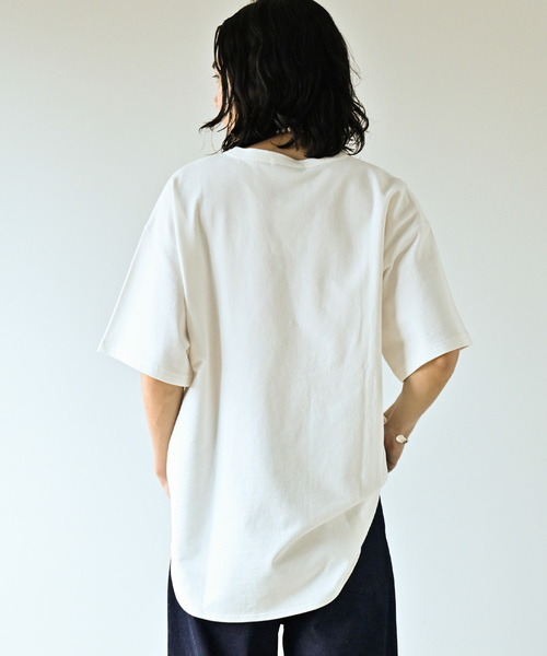 JOURNAL STANDARD（ジャーナルスタンダード）の「OE ピグメント 1Bヘンリーネック ショートスリーブ（Tシャツ/カットソー・メンズ・ブラック系その他/ホワイト/ブラウン/ライトグリーン・MEDIUM/LARGE）」の16枚目の写真