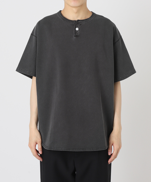 JOURNAL STANDARD（ジャーナルスタンダード）の「OE ピグメント 1Bヘンリーネック ショートスリーブ（Tシャツ/カットソー・メンズ・ブラック系その他/ホワイト/ブラウン/ライトグリーン・MEDIUM/LARGE）」の17枚目の写真