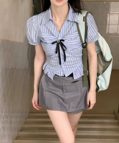 Sawa a la mode レディース トップス ブラウス シャツ 赤 レッド