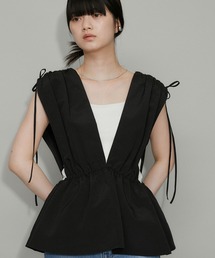 ADAM ET ROPE' | 【WEB限定・追加】リボンペプラムビスチェ(その他トップス)