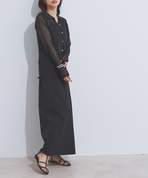 CE'E_SE'E（シーシー）の「[追加]シアーカーディガン（カーディガン/ボレロ・レディース・ブラック/ホワイト・FREE）」の7枚目の写真