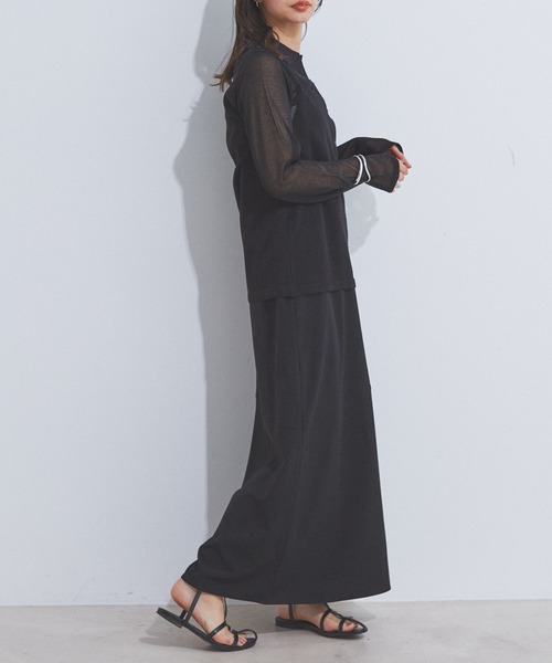 CE'E_SE'E（シーシー）の「[追加]シアーカーディガン（カーディガン/ボレロ・レディース・ブラック/ホワイト・FREE）」の10枚目の写真