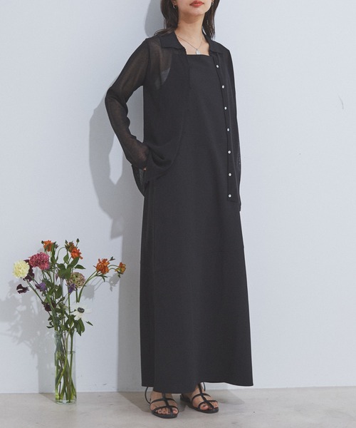 CE'E_SE'E（シーシー）の「[追加]シアーカーディガン（カーディガン/ボレロ・レディース・ブラック/ホワイト・FREE）」の11枚目の写真