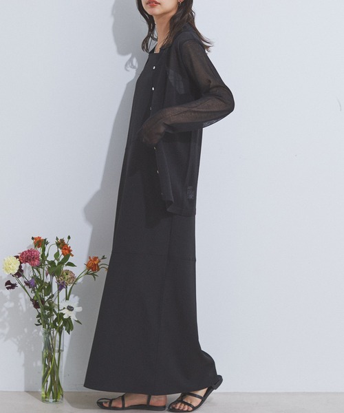 CE'E_SE'E（シーシー）の「[追加]シアーカーディガン（カーディガン/ボレロ・レディース・ブラック/ホワイト・FREE）」の12枚目の写真