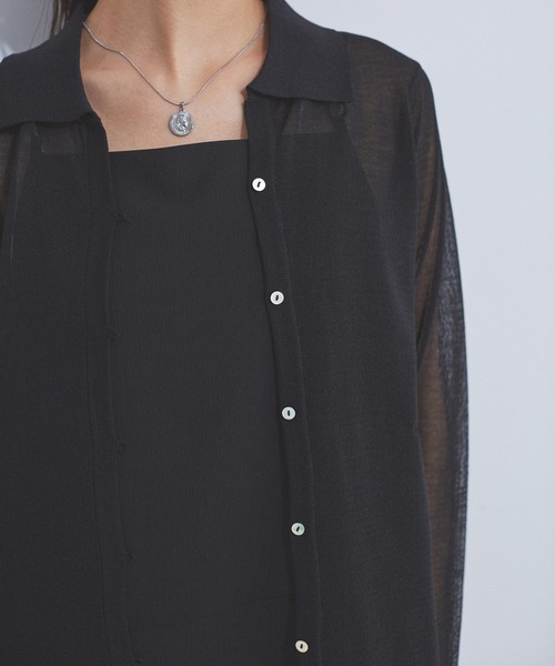 CE'E_SE'E（シーシー）の「[追加]シアーカーディガン（カーディガン/ボレロ・レディース・ブラック/ホワイト・FREE）」の17枚目の写真