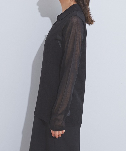 CE'E_SE'E（シーシー）の「[追加]シアーカーディガン（カーディガン/ボレロ・レディース・ブラック/ホワイト・FREE）」の19枚目の写真