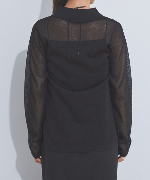 CE'E_SE'E（シーシー）の「[追加]シアーカーディガン（カーディガン/ボレロ・レディース・ブラック/ホワイト・FREE）」の20枚目の写真