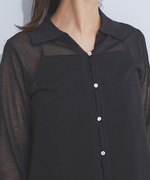 CE'E_SE'E（シーシー）の「[追加]シアーカーディガン（カーディガン/ボレロ・レディース・ブラック/ホワイト・FREE）」の21枚目の写真