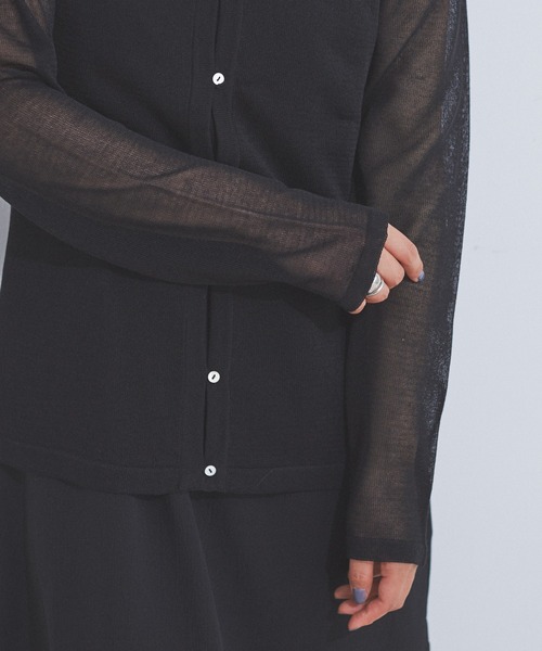 CE'E_SE'E（シーシー）の「[追加]シアーカーディガン（カーディガン/ボレロ・レディース・ブラック/ホワイト・FREE）」の22枚目の写真