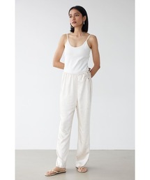 ALEXIA STAM | Ribbon Satin Straight Pants /リボンサテンパンツ(その他パンツ)