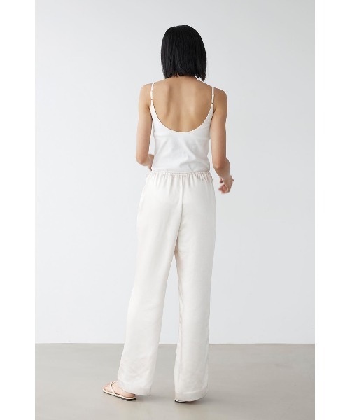 ALEXIA STAM（アリシアスタン）の「Ribbon Satin Straight Pants