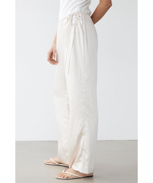 ALEXIA STAM（アリシアスタン）の「Ribbon Satin Straight Pants