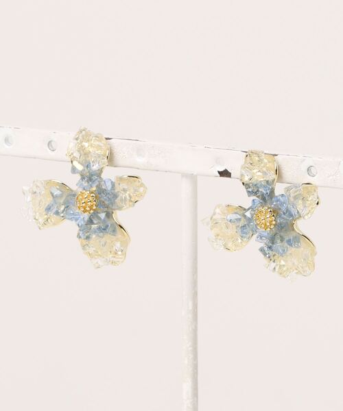 LA VORAGINE（ラ ヴォラジネ）の「アレルギー対応クリスタルの花ピアス（ピアス（両耳用）・レディース・グリーン/オレンジ/ブルー・FREE）」の22枚目の写真