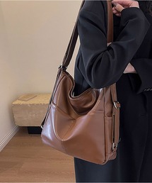 外ポケット　ワイドベルトショルダーバッグ