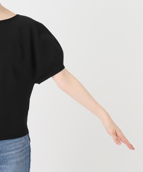 Noble（ノーブル）の「CO/PL パフスリーブニット（ニット/セーター・レディース・ライトグレー/ブラック・FREE）」の18枚目の写真