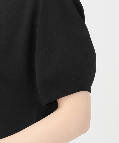 Noble（ノーブル）の「CO/PL パフスリーブニット（ニット/セーター・レディース・ライトグレー/ブラック・FREE）」の19枚目の写真