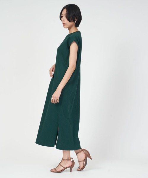 ORCIVAL(オーシバル)の「SLEEVELESS DRESS(ワンピース・レディース・グリーン/ブラック・1)」の5枚目の写真