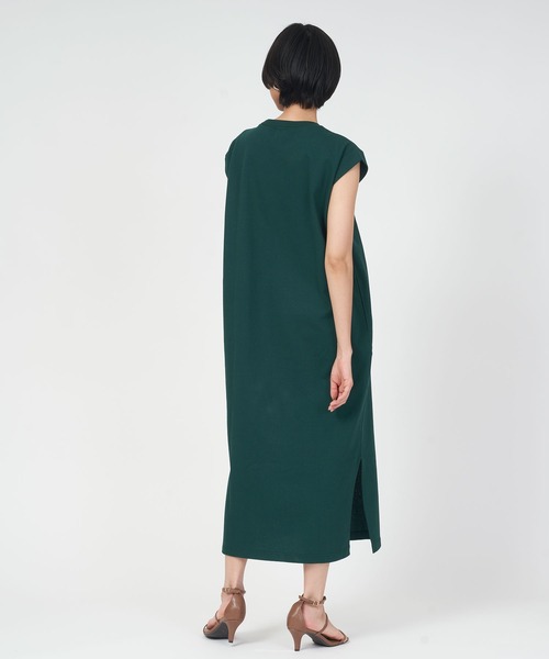 ORCIVAL(オーシバル)の「SLEEVELESS DRESS(ワンピース・レディース・グリーン/ブラック・1)」の6枚目の写真
