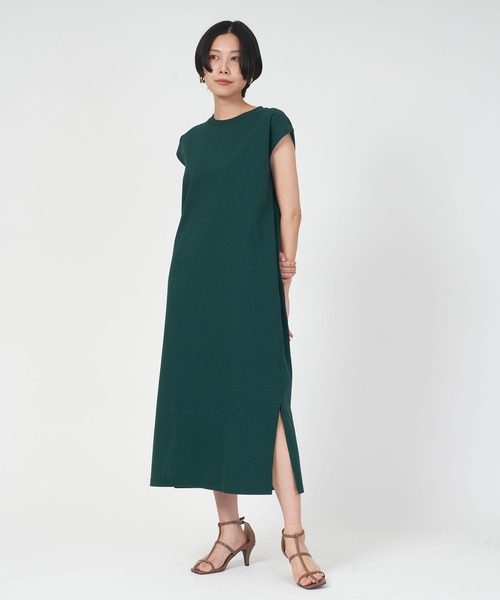 ORCIVAL(オーシバル)の「SLEEVELESS DRESS(ワンピース・レディース・グリーン/ブラック・1)」の8枚目の写真