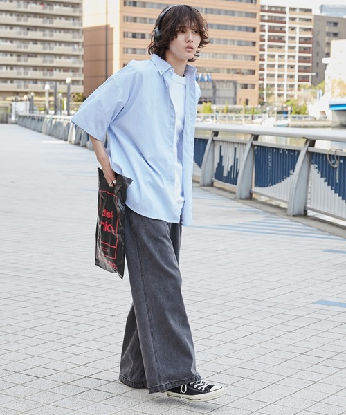 WEGO（ウィゴー）の「WEGO/イージーケアオックスフォードシャツ（シャツ/ブラウス・メンズ・グリーン系その他4/ブルー系その他4/ベージュ系その他/ブルー系その他・SMALL/MEDIUM/LARGE）」の8枚目の写真