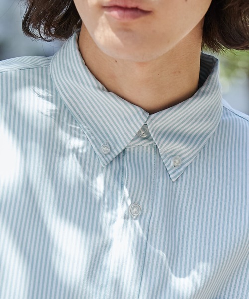 WEGO（ウィゴー）の「WEGO/イージーケアオックスフォードシャツ（シャツ/ブラウス・メンズ・グリーン系その他4/ブルー系その他4/ベージュ系その他/ブルー系その他・SMALL/MEDIUM/LARGE）」の9枚目の写真