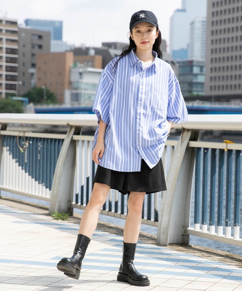 WEGO（ウィゴー）の「WEGO/イージーケアオックスフォードシャツ（シャツ/ブラウス・メンズ・グリーン系その他4/ブルー系その他4/ベージュ系その他/ブルー系その他・SMALL/MEDIUM/LARGE）」の7枚目の写真