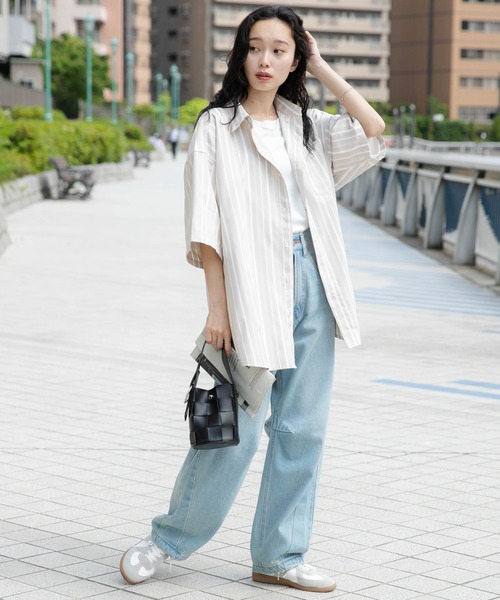 WEGO（ウィゴー）の「WEGO/イージーケアオックスフォードシャツ（シャツ/ブラウス・メンズ・グリーン系その他4/ブルー系その他4/ベージュ系その他/ブルー系その他・SMALL/MEDIUM/LARGE）」の5枚目の写真