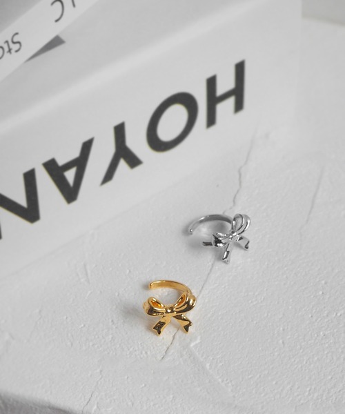 minia(ミニア)の「リボンイヤーカフ(イヤーカフ・レディース・シルバー/ゴールド・FREE)」の8枚目の写真