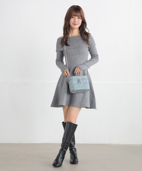 ALTROSE(アルトローズ)の「3WAY バニティバッグ キルティング ショルダーバッグ エレブ(ショルダーバッグ・レディース・ブラック/アイボリー/ピンク/ベージュ/ライトブルー・FREE)」の12枚目の写真