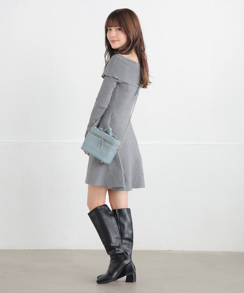 ALTROSE(アルトローズ)の「3WAY バニティバッグ キルティング ショルダーバッグ エレブ(ショルダーバッグ・レディース・ブラック/アイボリー/ピンク/ベージュ/ライトブルー・FREE)」の13枚目の写真