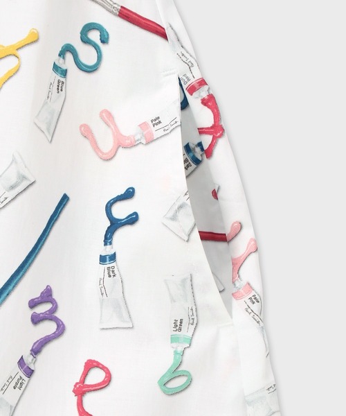 Paul Smith JUNIOR（ポールスミスジュニア）の「ガールズ ペイントロゴ ワンピース / 893122 4141304（ワンピース・キッズ・ホワイト/ライトブルー・110/100/90/130/120）」の7枚目の写真