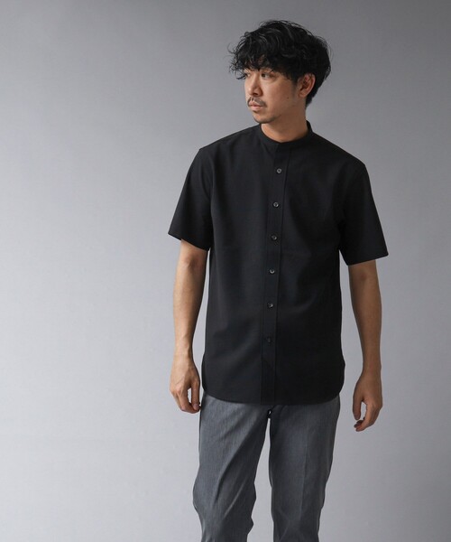 NOLLEY’S(ノーリーズ)の「【ACTIVE SECT】《限定展開 / 速乾 / イージーケア》”ALL TIME DRY” バンドカラー半袖シャツ(シャツ/ブラウス・メンズ・ダークネイビー/ブラック/サックスブルー/ベージュ・M/S/XL/L)」の17枚目の写真