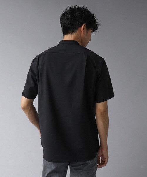 NOLLEY’S(ノーリーズ)の「【ACTIVE SECT】《限定展開 / 速乾 / イージーケア》”ALL TIME DRY” バンドカラー半袖シャツ(シャツ/ブラウス・メンズ・ダークネイビー/ブラック/サックスブルー/ベージュ・M/S/XL/L)」の18枚目の写真