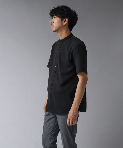 NOLLEY’S(ノーリーズ)の「【ACTIVE SECT】《限定展開 / 速乾 / イージーケア》”ALL TIME DRY” バンドカラー半袖シャツ(シャツ/ブラウス・メンズ・ダークネイビー/ブラック/サックスブルー/ベージュ・M/S/XL/L)」の19枚目の写真