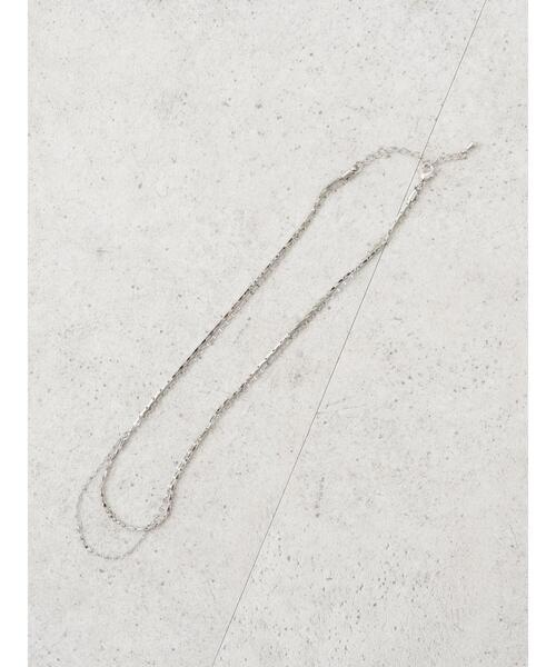 earth music&ecology（アースミュージックアンドエコロジー）の「ミニマルチェーン2setネックレス（ネックレス・レディース・シルバー/ゴールド・FREE）」の6枚目の写真