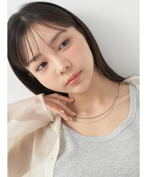 earth music&ecology（アースミュージックアンドエコロジー）の「ミニマルチェーン2setネックレス（ネックレス・レディース・シルバー/ゴールド・FREE）」の8枚目の写真