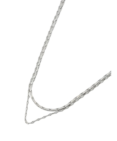 earth music&ecology（アースミュージックアンドエコロジー）の「ミニマルチェーン2setネックレス（ネックレス・レディース・シルバー/ゴールド・FREE）」の3枚目の写真