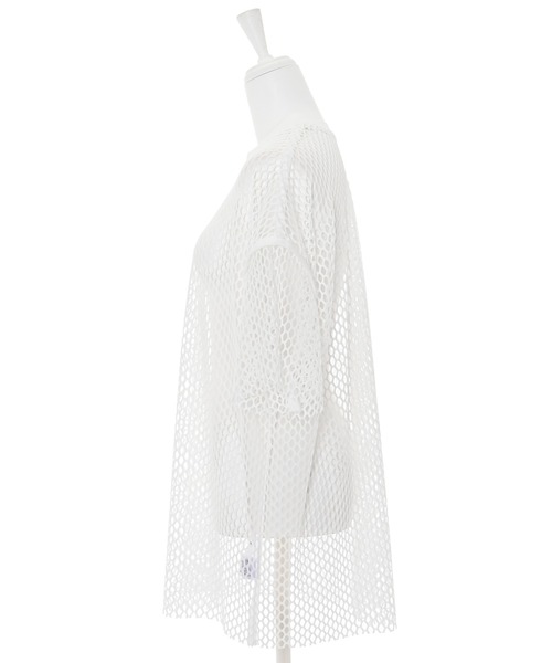 Narcissus（ナルシス）の「メッシュTシャツ　レイヤード（Tシャツ/カットソー・レディース・ホワイト/ブラック/ブルー・FREE）」の5枚目の写真