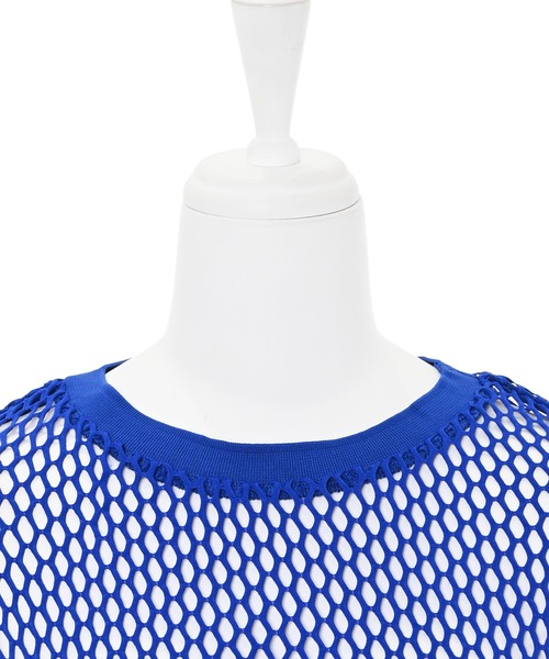 Narcissus（ナルシス）の「メッシュTシャツ　レイヤード（Tシャツ/カットソー・レディース・ホワイト/ブラック/ブルー・FREE）」の14枚目の写真