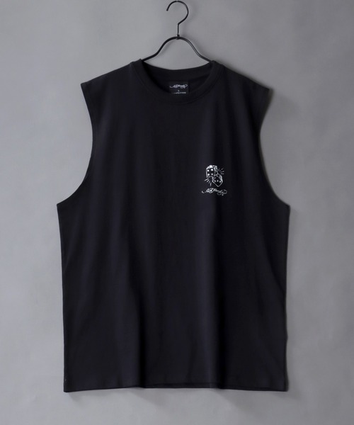Ed Hardy(エドハーディー)の「Ed Hardy/エド・ハーディー ヴィンテージライク ロックプリント ノースリーブシャツ(タンクトップ・メンズ・ブラック/ブラック系その他/ブラック系その他3/ブラック系その他2・LL/M/L)」の5枚目の写真